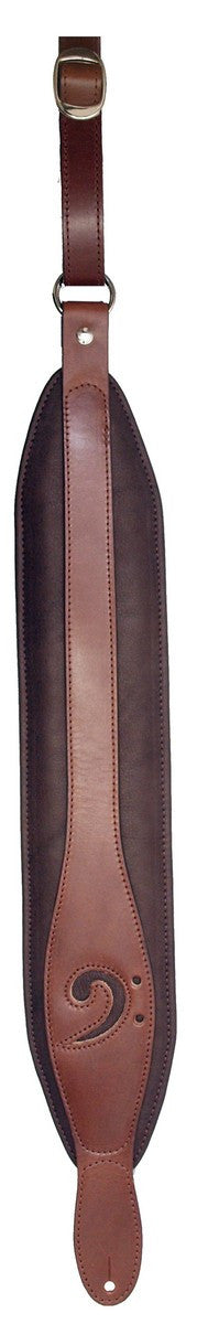 Bass Guitar Strap - LM Products - Comfortable Padded Xclef / X-Clef Leather Guitar Strap