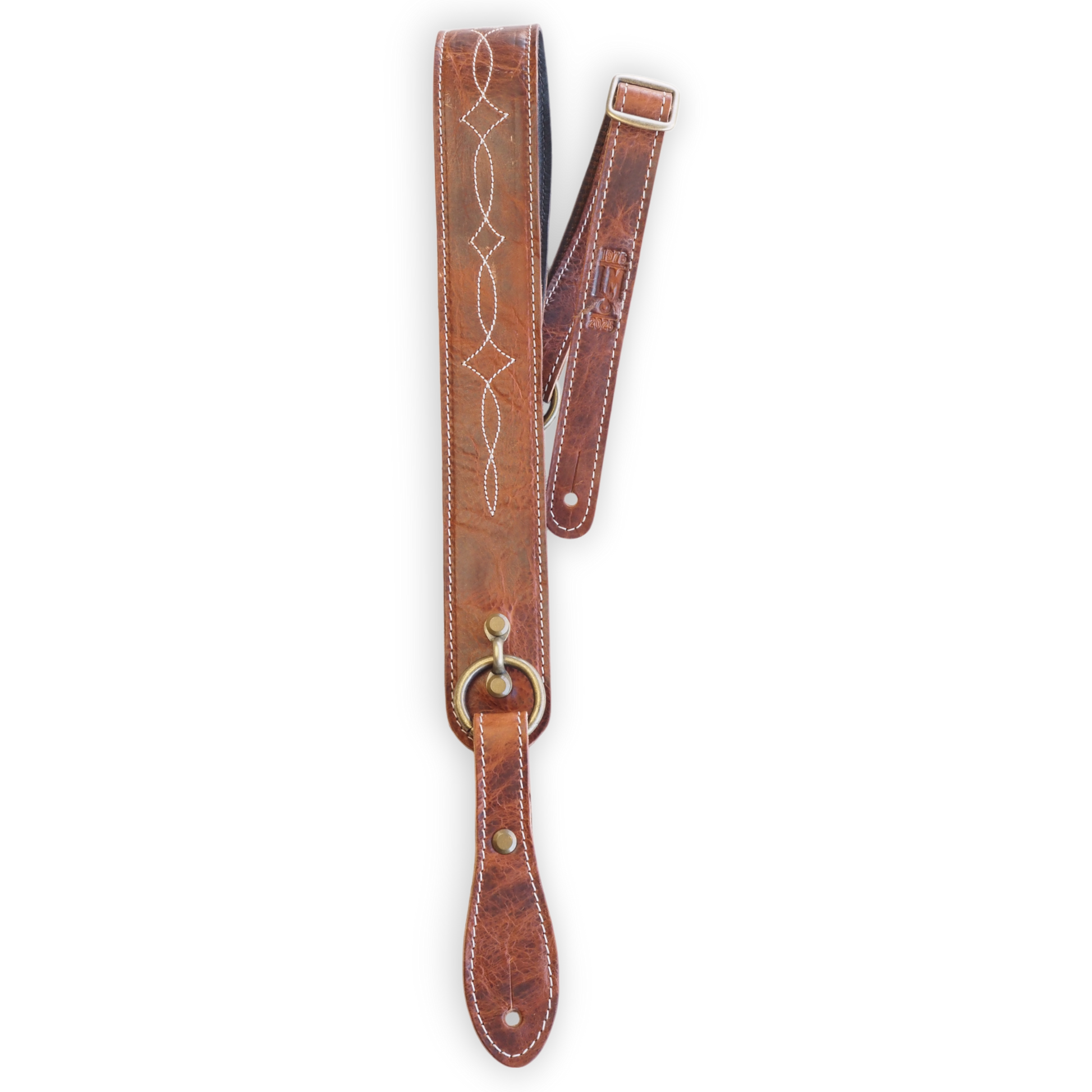 Bison Guitar Strap made in usa Guitar Strap Leather Guitar Strap Brown Guitar Strap Premium Guitar Strap Custom Guitar Strap