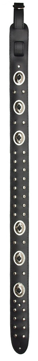 Guitar Straps - LM Products - Leather Outlaw Biker Guitar Strap - LM Products - Made in USA
